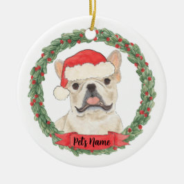Fawn Tan Cream Frenchie French Bulldog Keramisch Ornament