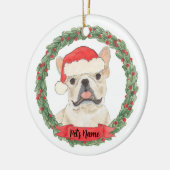 Fawn Tan Cream Frenchie French Bulldog Keramisch Ornament (Links)