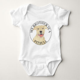 Fawn Tan Cream Pitbull Dog Romper