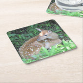 Fawn wachtte op zijn Onderzetter (Schuin)