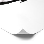 Fawn White Bulldog Sit  Poster (Hoek)