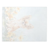 Fawn & White Chihuahua - 11 inch x 8,5 inch Notiti Notitieblok (Voorkant)