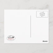 Fawn & White Longhair Chihuahua Sit  Briefkaart (Achterkant)