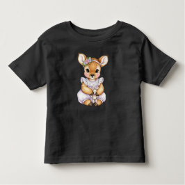 Fawn with a pluche bunny beroemd gemaakt door Nata Kinder Shirts