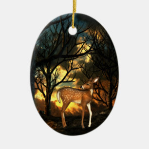 Fawn, Young Deer of the Forest Keramisch Ornament