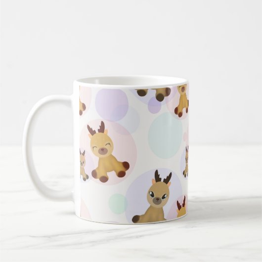 Fawns Bambi. Koffiemok (Links)