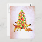  Fawns beroemd gemaakt door Gumdrop Tree Briefkaart (Voorkant / Achterkant)