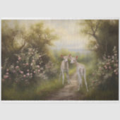 Fawns in de bloementuin Decoupage Tissuepapier (Voorkant)