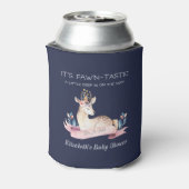 Fawntastic Deer Het is een meisje Baby shower guns Blikjeskoeler (Blikje Achterkant)
