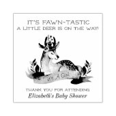 Fawntastic Deer Het is een meisje Baby shower stem Rubberstempel (Afrduk)