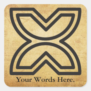 Fawodhodie   Symbool van vrijheid en emancipatie Vierkante Sticker