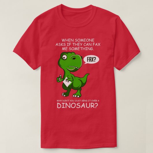 Fax Dinosaur Hardper Gift T-shirt (Design voorkant)