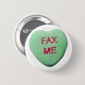 Fax me hart ronde button 5,7 cm (Voorkant /achterkant)