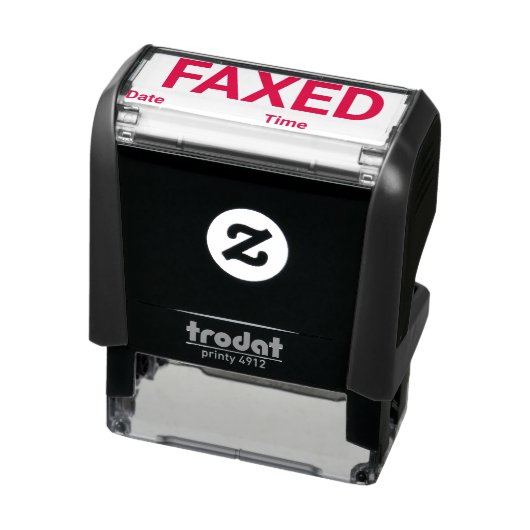 Faxed Zelfinking Rubber Stamp Zelfinktende Stempel (Product)