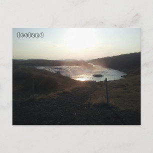 Faxi waterval, Golden Circle, IJsland Briefkaart