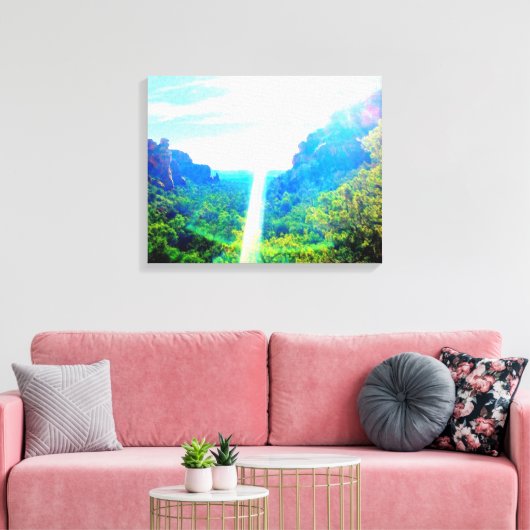 Fay Canyon Verwaterd canvas (Insitu (Woonkamer))