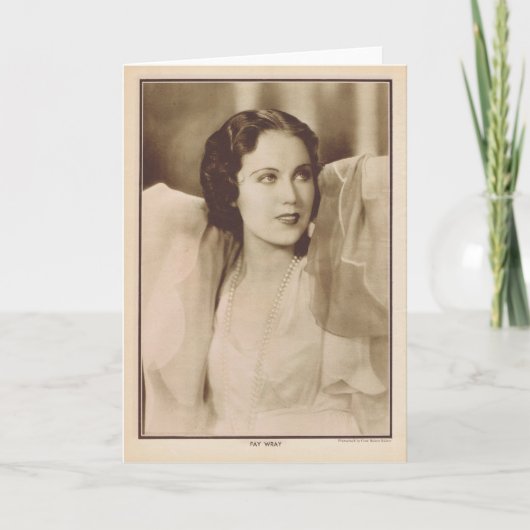 Fay Wray 1930  portret Kaart (Voorkant)