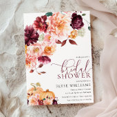 Faye Bourgogne Herfst Herfst Bloemen Vrijgezellenf Kaart