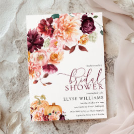 Faye Bourgogne Herfst Herfst Bloemen Vrijgezellenf Kaart