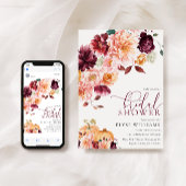 Faye Bourgogne Herfst Herfst Bloemen Vrijgezellenf Kaart