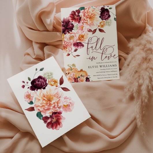 Faye Bourgondië Herfst verliefd op Vrijgezellenfee Kaart