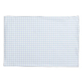 Faye Bright Blue Gingham Kussensloop (Achterkant)