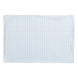 Faye Bright Blue Gingham Kussensloop