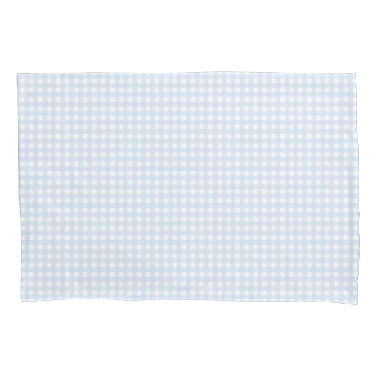 Faye Bright Blue Gingham Kussensloop (Voorkant)