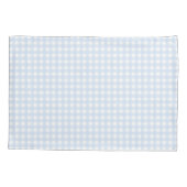 Faye Bright Blue Gingham Kussensloop (Achterkant)