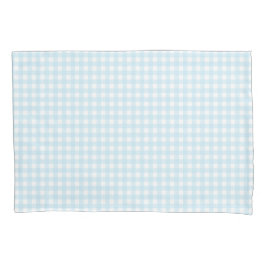 Faye Bright Blue Gingham Kussensloop