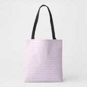 Faye Bright Pink Gingham Tote Bag (Voorkant)