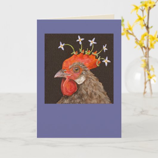 Faye Dawn de kipkaart Kaart (Gele Bloem)