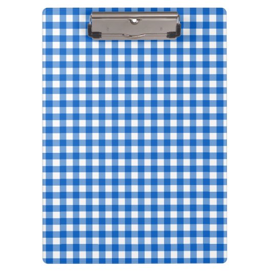 Faye en Laure Blue Gingham Klembord (Voorkant)