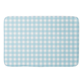 Faye en Lauren Baby Blue Gingham Badmat