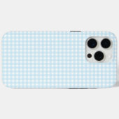 Faye en Lauren Baby Blue Gingham Case-Mate iPhone Case (Achterkant (horizontaal))
