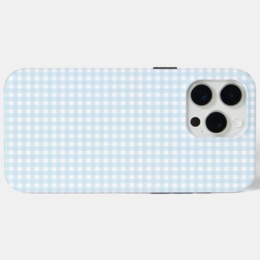 Faye en Lauren Baby Blue Gingham Case-Mate iPhone Case (Achterkant (horizontaal))