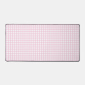 Faye en Lauren Baby Pink Gingham Bureaumat (Voorkant)
