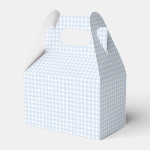 Faye en Lauren Blauw Pastel Gingham Bedankdoosjes
