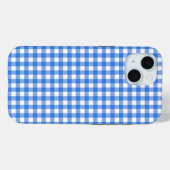 Faye en Lauren Blauwe Gingham Case-Mate iPhone Case (Achterkant (horizontaal))