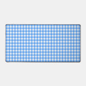 Faye en Lauren Blue Gingham Bureaumat (Voorkant)