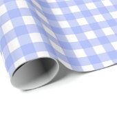 Faye en Lauren Blue Gingham Cadeaupapier (Rol Hoek)