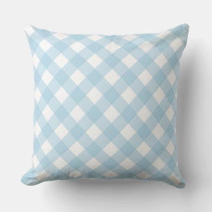 Faye en Lauren Blue Gingham Kussen
