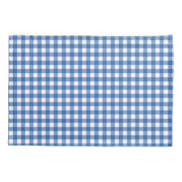 Faye en Lauren Blue Gingham Kussensloop