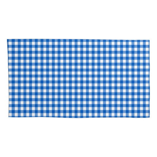 Faye en Lauren Blue Gingham Kussensloop (Achterkant-Rechts)