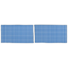 Faye en Lauren Blue Gingham Kussensloop