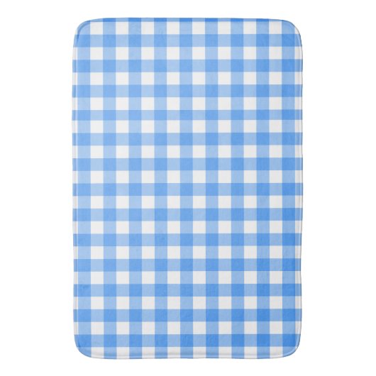 Faye en Lauren Blue Plaid Badmat (Voorkant Verticaal)