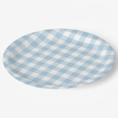 Faye en Lauren Blue Pset Papieren Bordje (Gekanteld)