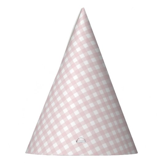 Faye en Lauren Blush Gingham Feesthoedjes (Links)