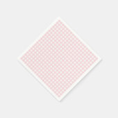 Faye en Lauren Blush Gingham Servet (Hoek)