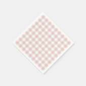 Faye en Lauren Blush Plaid Servet (Hoek)